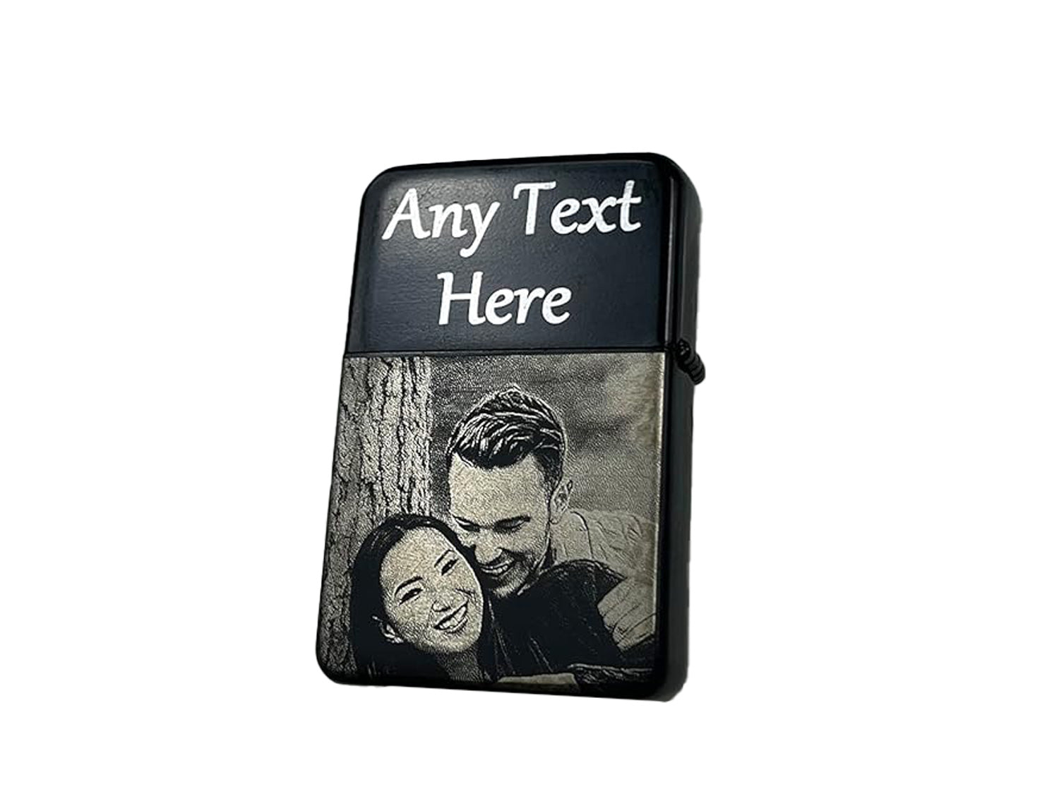 Black Personalised Lighter - Personalised Gifts for Him