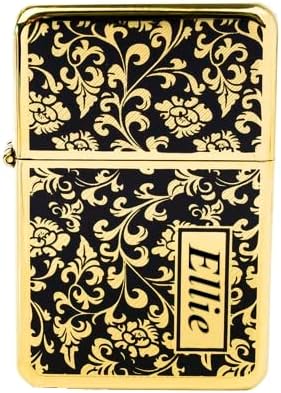 Luxury Golden Personalised Lighter | Engraved Gifts - Mandore Designs