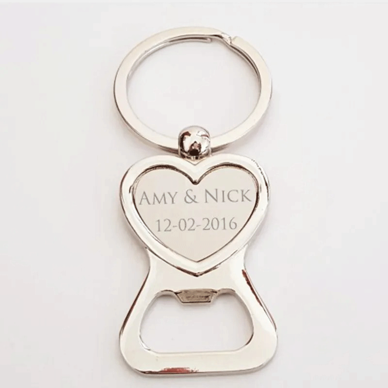 Keychain Make Your Own text with Bottle Opener