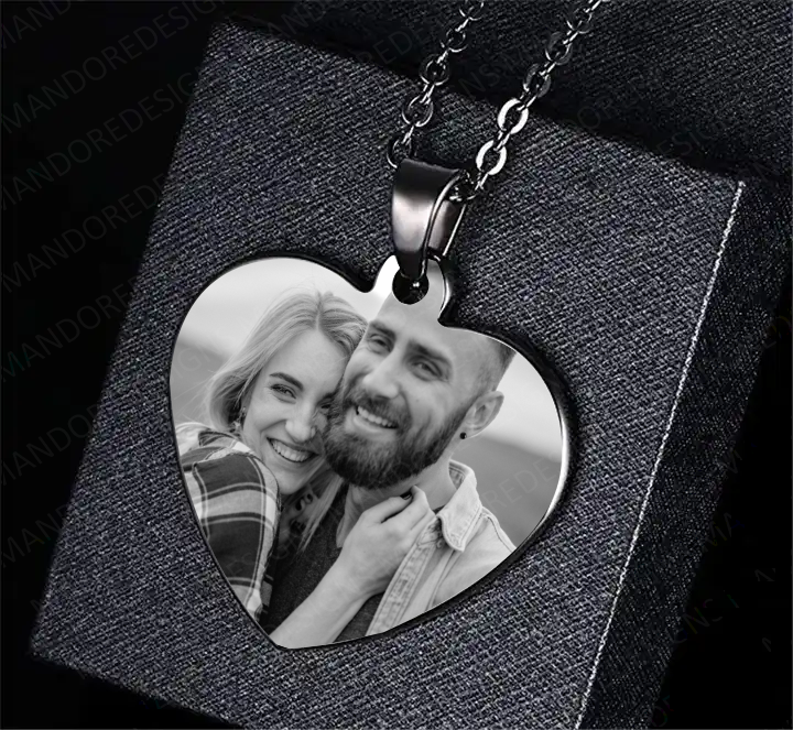 Personalised Heart Necklace Pendant for your wife