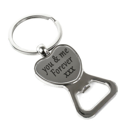 Silver Bottle Opener Bottle with Text