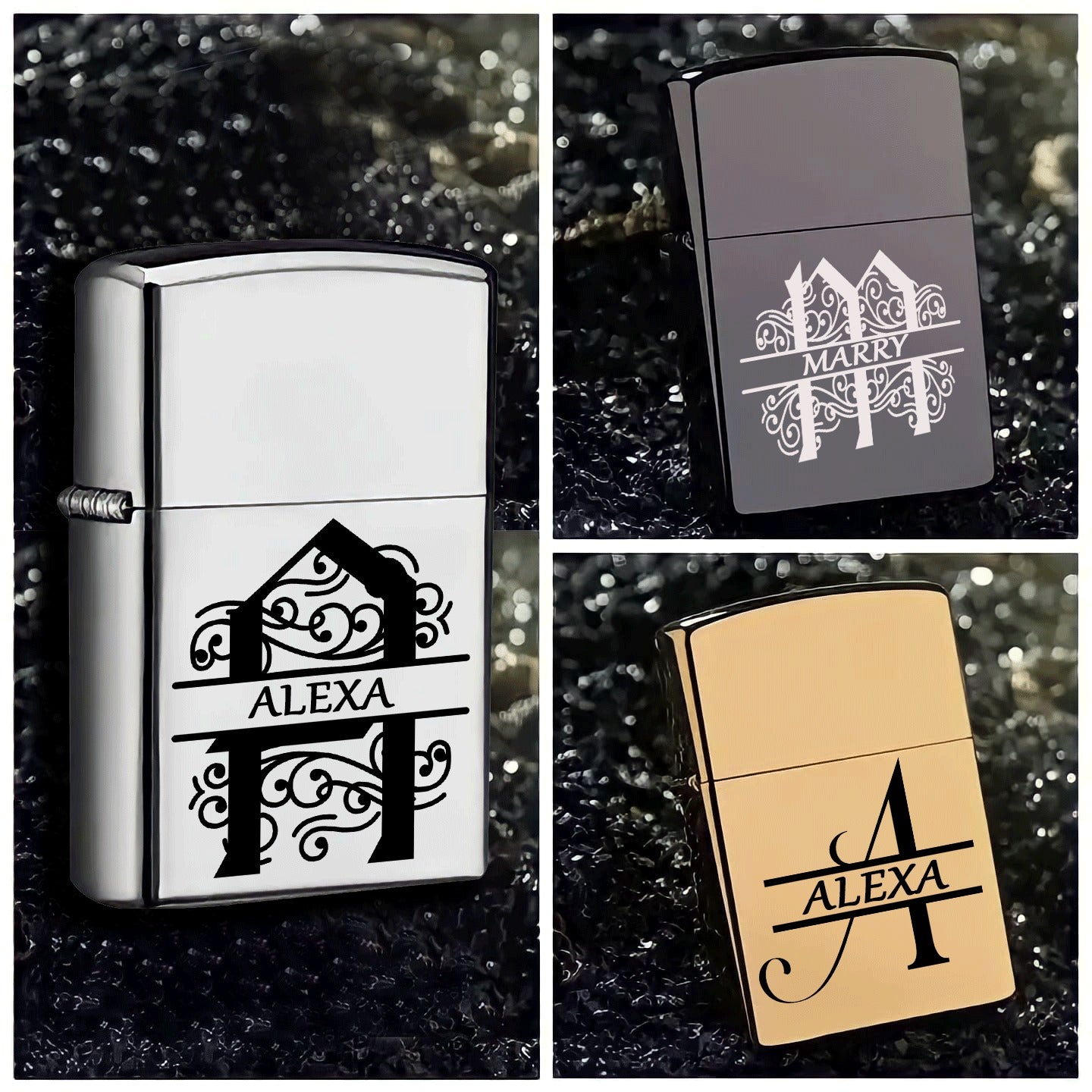 Personalised Lighter with Name & Text - Engraved Gifts for Men